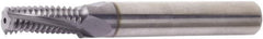 Vargus - 1/16-28 BSP, 0.252" Cutting Diam, 3 Flute, Solid Carbide Helical Flute Thread Mill - Internal/External Thread, 5/8" LOC, 2.402" OAL, 5/16" Shank Diam - Benchmark Tooling