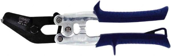 Midwest Snips - 1" Length of Cut, Straight Pattern Pipe & Duct Snip - 9-1/2" OAL, 24 AWG Steel Capacity - Benchmark Tooling