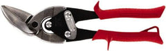 Midwest Snips - 1-1/4" Length of Cut, Left Pattern Offset Aviation Snip - 9-3/4" OAL, 18 AWG Steel Capacity - Benchmark Tooling