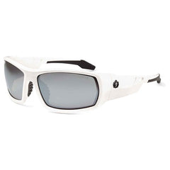 Odin Silver Mirror Lens White Safety Glasses - Benchmark Tooling