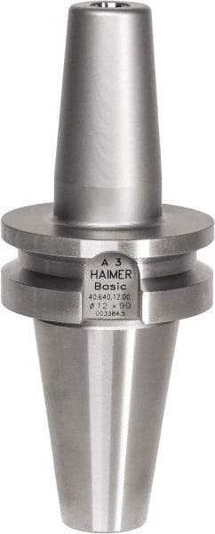 HAIMER - 3mm Hole Diam, CAT40 Taper Shank Shrink Fit Tool Holder & Adapter - 3" Projection, 10mm Nose Diam, 9mm Clamping Depth, 25,000 RPM - Exact Industrial Supply