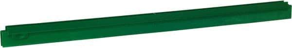 Vikan - 27.6" Polypropylene Blade Squeegee Refill - Threaded End, Double Edge, Green, Polypropylene Holder, Use with 77152 - Benchmark Tooling