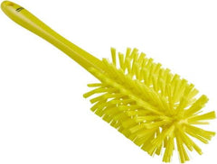 Vikan - 3-1/2" Diam Polyester Bottle Brush - 17" OAL, 6-1/4" Head Length, Polypropylene Handle - Benchmark Tooling