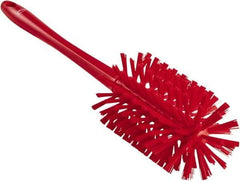 Vikan - 3-1/2" Diam Polyester Bottle Brush - 17" OAL, 6-1/4" Head Length, Polypropylene Handle - Benchmark Tooling