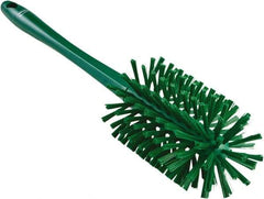 Vikan - 3-1/2" Diam Polyester Bottle Brush - 17" OAL, 6-1/4" Head Length, Polypropylene Handle - Benchmark Tooling