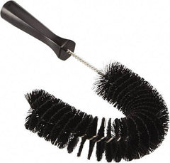 Vikan - 2-1/4" Diam Polyester Hook Brush - 15-1/2" OAL, 6-1/2" Head Length, Polypropylene Handle - Benchmark Tooling