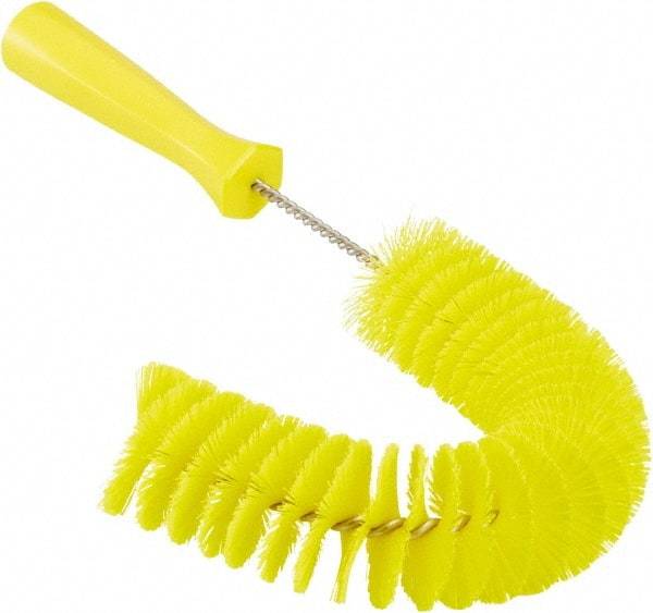 Vikan - 2-1/4" Diam Polyester Hook Brush - 15-1/2" OAL, 6-1/2" Head Length, Polypropylene Handle - Benchmark Tooling