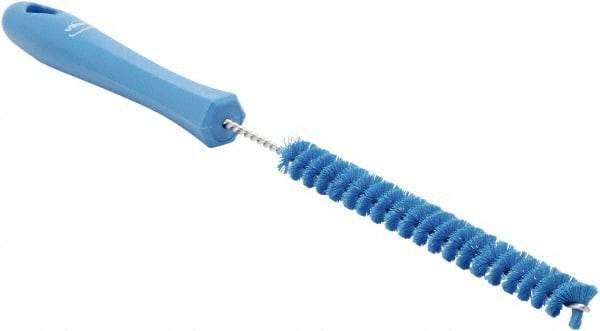 Vikan - 0.6" Diam Polyester Tube Brush - 12.2031" OAL, 6-1/2" Head Length, Polypropylene Handle - Benchmark Tooling