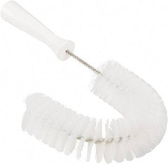 Vikan - 2-1/4" Diam Polyester Hook Brush - 15-1/2" OAL, 6-1/2" Head Length, Polypropylene Handle - Benchmark Tooling