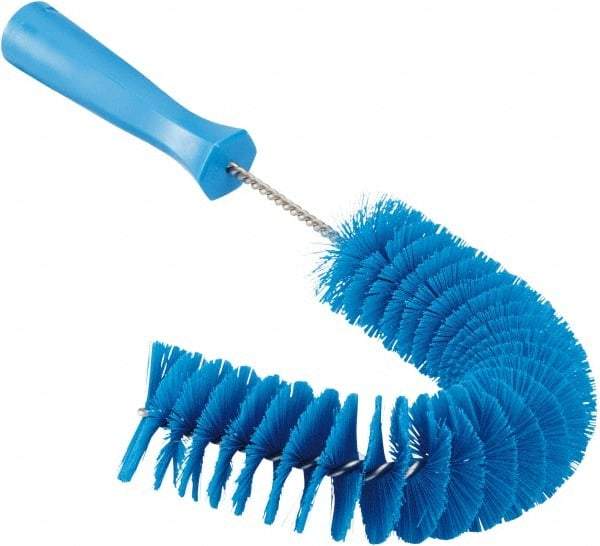 Vikan - 2-1/4" Diam Polyester Hook Brush - 15-1/2" OAL, 6-1/2" Head Length, Polypropylene Handle - Benchmark Tooling