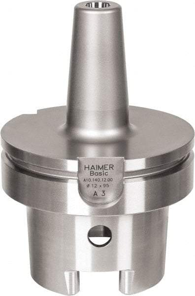 HAIMER - 10mm Hole Diam, HSK100A Taper Shank Shrink Fit Tool Holder & Adapter - 3" Projection, 24mm Nose Diam, 42mm Clamping Depth, 25,000 RPM - Exact Industrial Supply