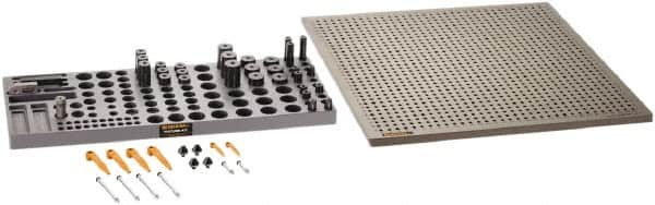 Renishaw - M6, CMM Clamping Kit - Use with CMM Fixtures, Includes 44Pc. Component Set, 450x450mm Plate - Benchmark Tooling