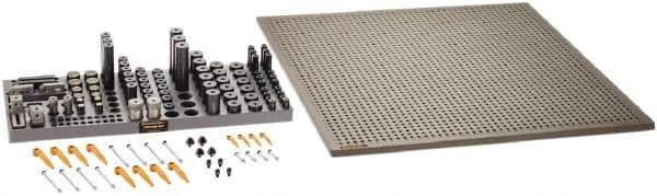 Renishaw - M6, CMM Magnetic & Clamping Kit - Use with CMM Fixtures, Includes 112Pc. Component Set, 600x600mm Plate - Benchmark Tooling