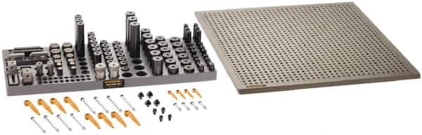 Renishaw - M6, CMM Magnetic & Clamping Kit - Use with CMM Fixtures, Includes 112Pc. Component Set, 450x450mm Plate - Benchmark Tooling