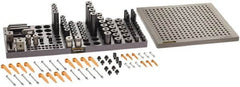 Renishaw - M8, CMM Clamping Kit - Use with CMM Fixtures, Includes 110Pc. Component Set, 300x300mm Plate - Benchmark Tooling