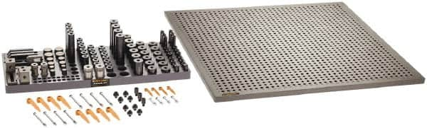 Renishaw - M8, CMM Magnetic & Clamping Kit - Use with CMM Fixtures, Includes 114Pc. Component Set, 600x600mm Plate - Benchmark Tooling