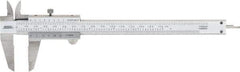 SPI - 0 to 150mm Stainless Steel Vernier Caliper - 0.02mm Graduation, 1.57" Jaw Depth, 0.001" Accuracy, Includes NIST Traceability Certificate - Benchmark Tooling