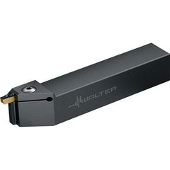 Walter - G1511, External, Left Hand, 6mm Max Depth of Cut, 3mm to 1/4" Groove Width, Indexable Grooving Tool Holder - GX Insert Compatibility, 25mm Shank Height, 25mm Shank Width, 130mm OAL, Through Coolant - Benchmark Tooling