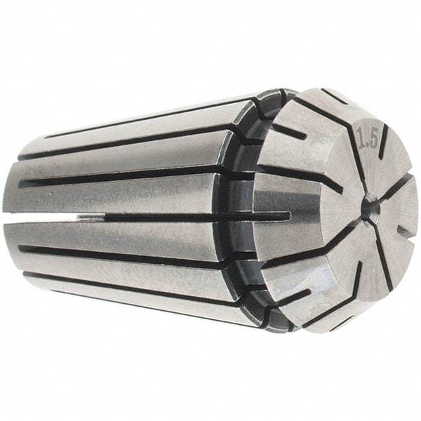 Accupro - 1 to 1.5mm ER16 Collet - 0.01mm TIR, 27mm OAL, 17mm Overall Diam - Exact Industrial Supply