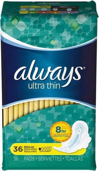 Always - Folded Sanitary Napkins - Regular Absorbency, Up to 8 Hours LeakGuard Protection - Benchmark Tooling