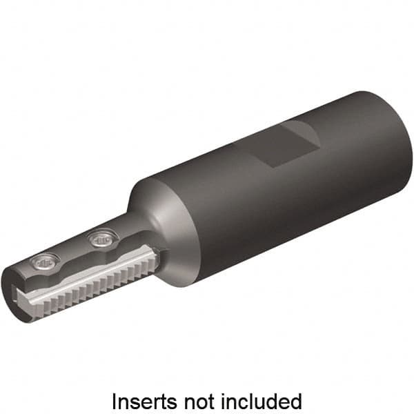 Kennametal - 0.45" Cut Diam, 1.02" Max Depth of Cut, 3/4" Shank Diam, Indexable Thread Mill - Insert Style TMT24, 24mm Insert Size, 1 Insert, Toolholder Style TMT24, 3.23" OAL - Benchmark Tooling