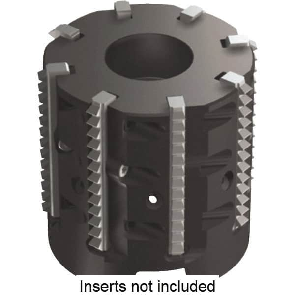 Kennametal - 52mm Cut Diam, 50mm Max Hole Depth, 27mm Arbor Hole Diam, Indexable Thread Mill - Insert Style TM40, 40mm Insert Size, 8 Inserts, Toolholder Style TMS40, 50mm OAL - Benchmark Tooling