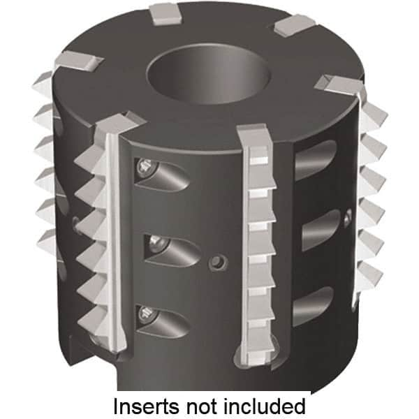 Kennametal - 2.48" Cut Diam, 2" Max Depth of Cut, 1" Arbor Hole Diam, Indexable Thread Mill - Insert Style TM41, 41mm Insert Size, 6 Inserts, Toolholder Style TMS41, 2" OAL - Benchmark Tooling