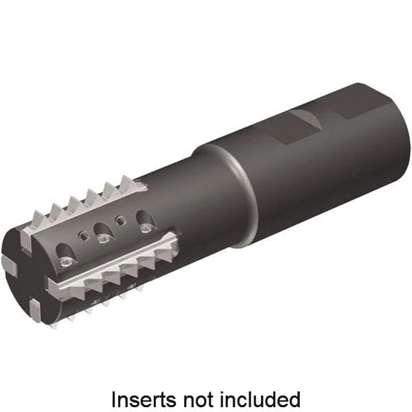 Kennametal - 1.42" Cut Diam, 2.56" Max Depth of Cut, 1-1/4" Shank Diam, Indexable Thread Mill - Insert Style TM41, 41mm Insert Size, 4 Inserts, Toolholder Style TM41, 4.98" OAL - Benchmark Tooling