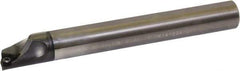 Kyocera - 22mm Min Bore Diam, 165mm OAL, 20mm Shank Diam, E(C)-SWUB(P)-A Indexable Boring Bar - 32mm Max Bore Depth, WPGT 32.., WPGW 32.., WPMT 32.., WPMW 32.. Insert, Screw Holding Method - Benchmark Tooling