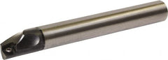 Kyocera - 18mm Min Bore Diam, 145mm OAL, 16mm Shank Diam, C/E-SCLC-A Indexable Boring Bar - 28mm Max Bore Depth, CCET 32.5.., CCGT 32.5.., CCGW 32.5.., CCMT 32.5.., CCMW 32.5.. Insert, Screw Holding Method - Benchmark Tooling
