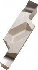 Kyocera - 350GVF C Grade PR930, 3.5mm Cutting Width Carbide Grooving Insert - 6.8mm Max Depth of Cut, Left Hand, 0.4mm Corner Radius, TiCN Finish - Benchmark Tooling