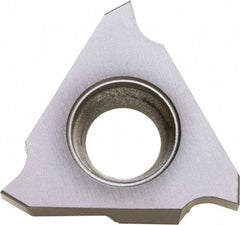 Kyocera - 43GBA Grade TC40, 1.85mm Cutting Width Cermet Grooving Insert - 3.5mm Max Depth of Cut, Left Hand, 0.2mm Corner Radius, TiC/TiN Finish - Benchmark Tooling