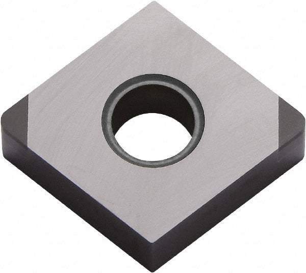 Kyocera - CNGA432 F Grade KBN570 CBN Turning Insert - Uncoated, 80° Diamond, 1/2" Inscr Circle, 3/16" Thick, 1/32" Corner Radius - Benchmark Tooling