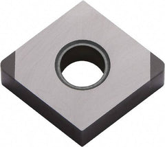 Kyocera - CNGA432 F Grade KBN570 CBN Turning Insert - Uncoated, 80° Diamond, 1/2" Inscr Circle, 3/16" Thick, 1/32" Corner Radius - Benchmark Tooling