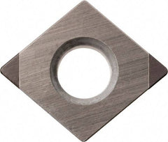 Kyocera - CPGB321 Grade KBN05M CBN Turning Insert - Megacoat Finish, 80° Diamond, 3/8" Inscr Circle, 1/8" Thick, 1/64" Corner Radius - Benchmark Tooling
