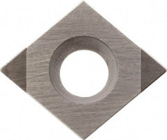Kyocera - CCMW32.52 Grade KBN65M CBN Turning Insert - Megacoat Finish, 80° Diamond, 3/8" Inscr Circle, 5/32" Thick, 1/32" Corner Radius - Benchmark Tooling