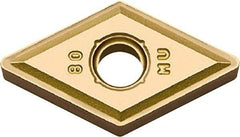 Kyocera - DNMG442 MU Grade CA6525 Carbide Turning Insert - TiCN/Al2O3/TiN Finish, 55° Diamond, 1/2" Inscr Circle, 1/4" Thick, 1/32" Corner Radius - Benchmark Tooling