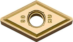 Kyocera - DNMG431 MU Grade PR1535 Carbide Turning Insert - Megacoat Nano Finish, 55° Diamond, 1/2" Inscr Circle, 3/16" Thick, 1/64" Corner Radius - Benchmark Tooling