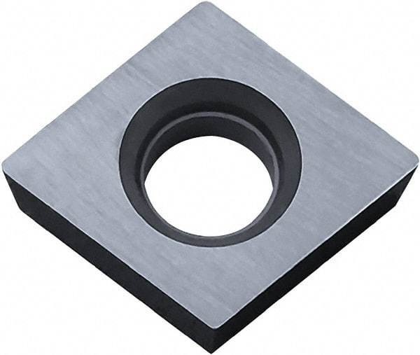 Kyocera - CPMB320.5 Grade KW10 Carbide Turning Insert - Uncoated, 80° Diamond, 3/8" Inscr Circle, 1/8" Thick, 0.008" Corner Radius - Benchmark Tooling
