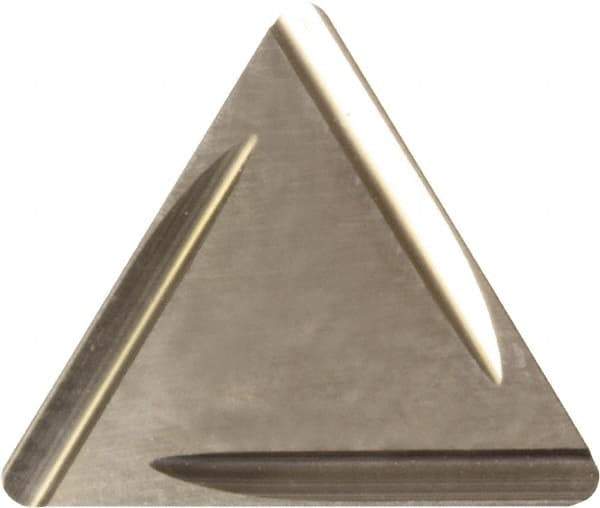 Kyocera - TPGR322 B Grade KW10 Carbide Turning Insert - Uncoated, 60° Triangle, 3/8" Inscr Circle, 1/8" Thick, 1/32" Corner Radius - Benchmark Tooling