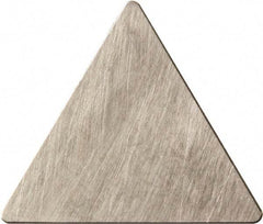 Kyocera - TPG221 Grade KW10 Carbide Turning Insert - Uncoated, 60° Triangle, 1/4" Inscr Circle, 1/8" Thick, 1/64" Corner Radius - Benchmark Tooling