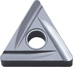Kyocera - TNGG331 C Grade PV720 Cermet Turning Insert - TiCN (Megacoat Nano) Finish, 60° Triangle, 3/8" Inscr Circle, 3/16" Thick, 1/64" Corner Radius - Benchmark Tooling