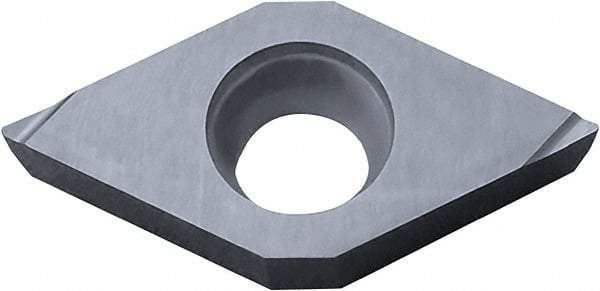 Kyocera - DCGT32.50.5 F Grade PR930 Carbide Turning Insert - TiCN Finish, 55° Diamond, 3/8" Inscr Circle, 5/32" Thick, 0.008" Corner Radius - Benchmark Tooling