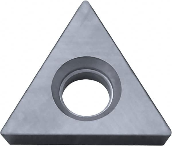 Kyocera - TPGB1.51.50.5 Grade KW10 Carbide Turning Insert - Uncoated, 60° Triangle, 3/16" Inscr Circle, 3/32" Thick, 0.008" Corner Radius - Benchmark Tooling