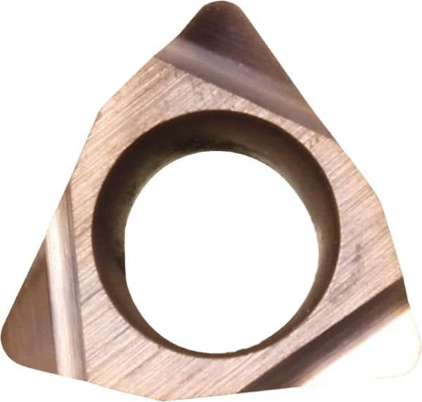 Kyocera - WBGT1.51.50.5 F Grade KW10 Carbide Turning Insert - Uncoated, 80° Trigon, 3/16" Inscr Circle, 3/32" Thick, 0.008" Corner Radius - Benchmark Tooling