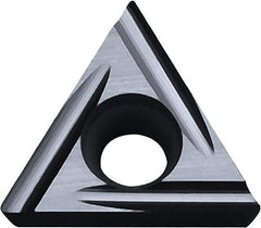 Kyocera - TCGT2201 U Grade KW10 Carbide Turning Insert - Uncoated, 60° Triangle, 1/4" Inscr Circle, 1/8" Thick, 0.001" Corner Radius - Benchmark Tooling
