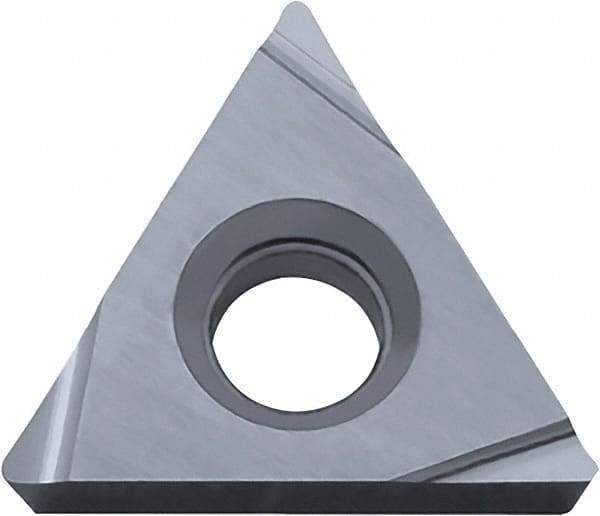 Kyocera - TPGH220.5 Grade PV720 Cermet Turning Insert - TiCN (Megacoat Nano) Finish, 60° Triangle, 1/4" Inscr Circle, 1/8" Thick, 0.008" Corner Radius - Benchmark Tooling