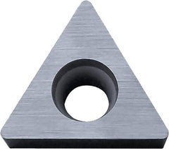 Kyocera - TCGW220.5 Grade KW10 Carbide Turning Insert - Uncoated, 60° Triangle, 1/4" Inscr Circle, 1/8" Thick, 0.008" Corner Radius - Benchmark Tooling