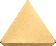 Kyocera - TPG322 Grade KW10 Carbide Turning Insert - Uncoated, 60° Triangle, 3/8" Inscr Circle, 1/8" Thick, 1/32" Corner Radius - Benchmark Tooling