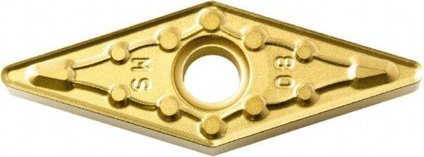 Kyocera - VNMG333 MS Grade CA6525 Carbide Turning Insert - TiCN/Al2O3/TiN Finish, 35° Diamond, 3/8" Inscr Circle, 3/16" Thick, 3/64" Corner Radius - Benchmark Tooling